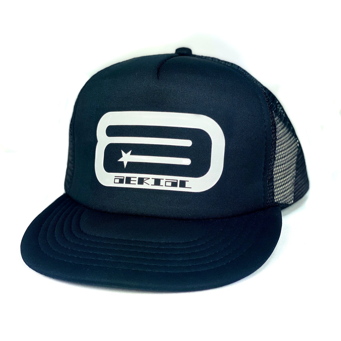 AERIAL Logo Trucker Hat - BLK